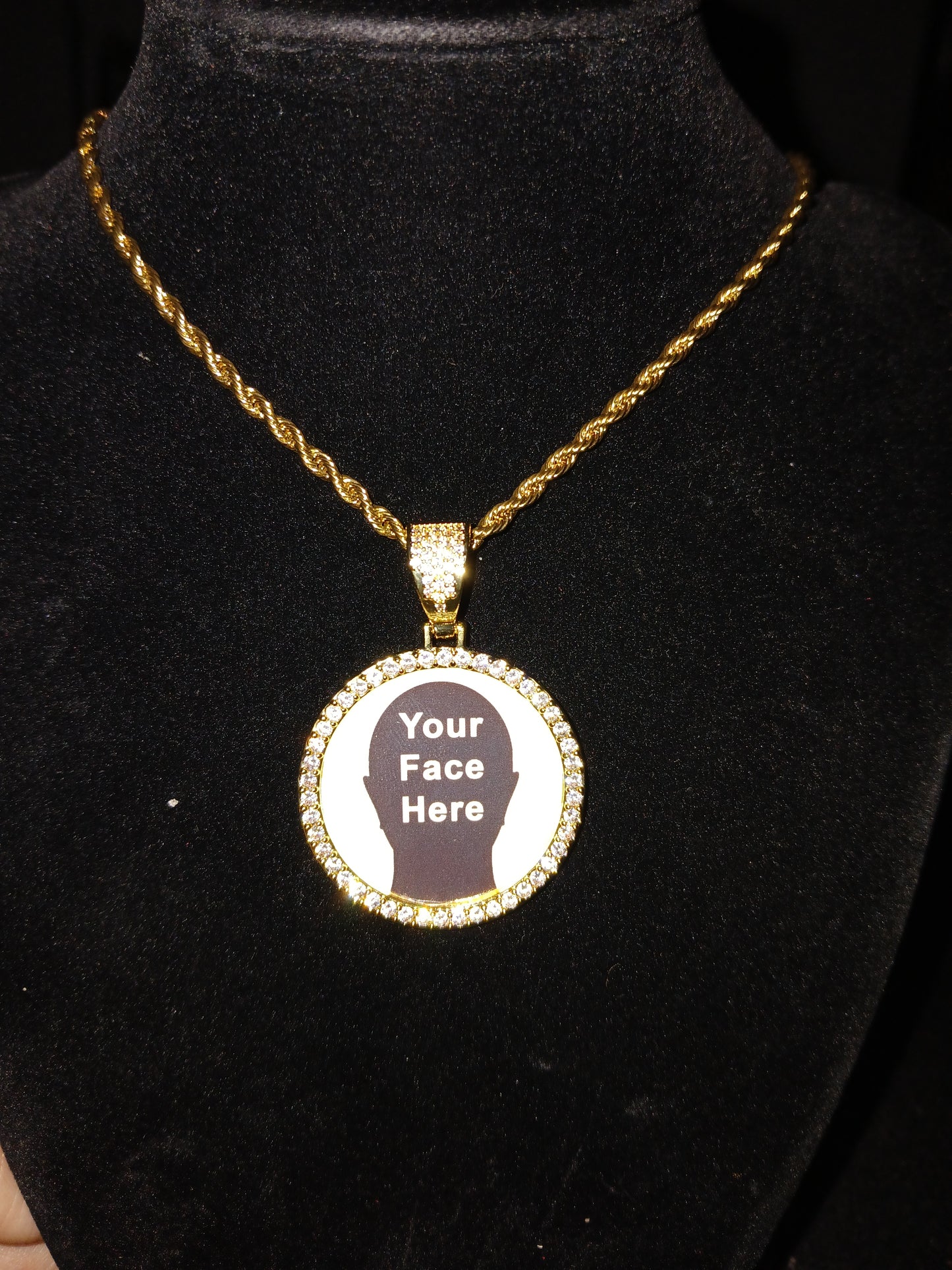 Gold Picture Pendant